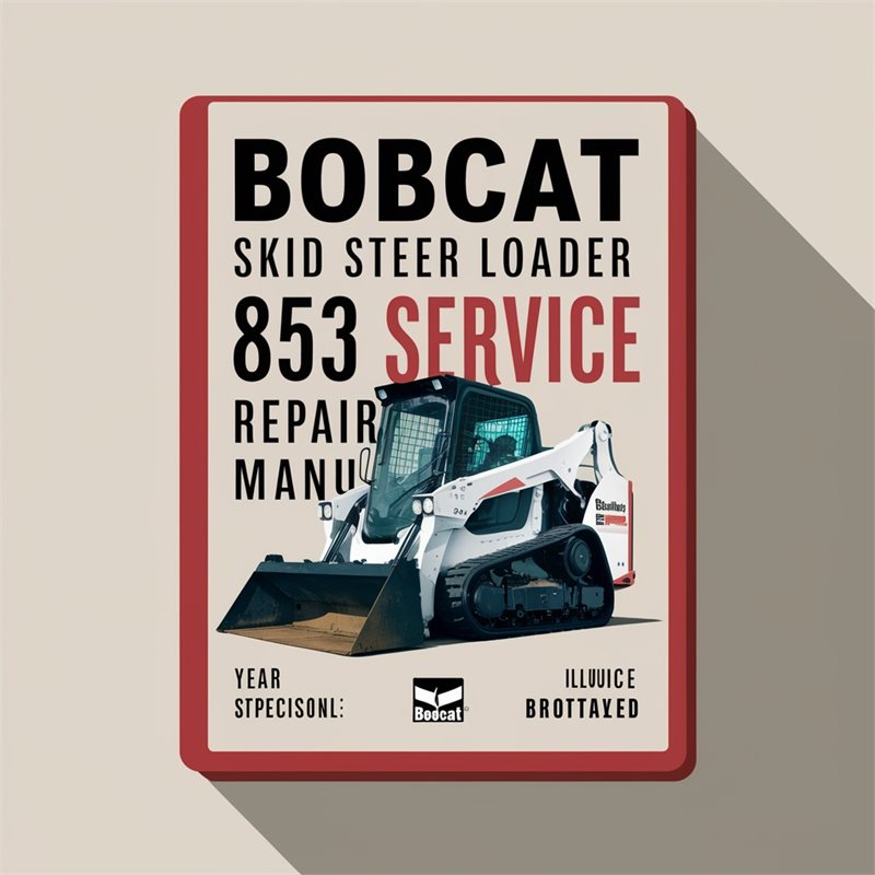Bobcat Skid Steer Loader 853 Service Repair Workshop Manual PDF