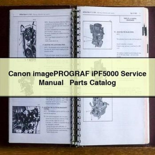 Canon Imageprograf IPF5000 Parts Catalog PDF