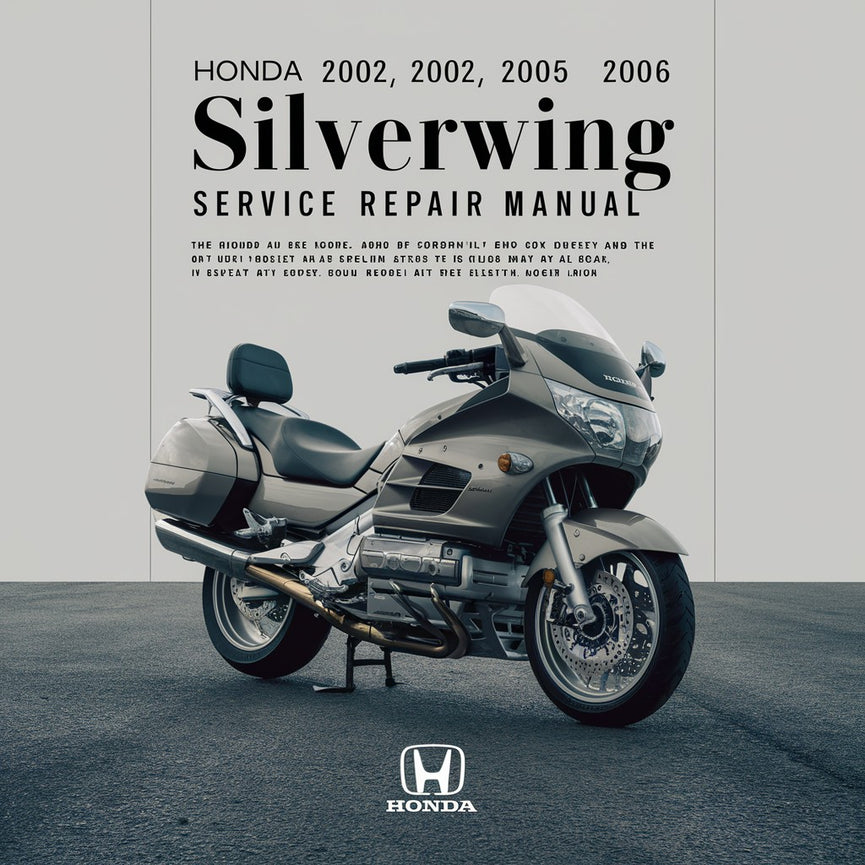 Manual de servicio y reparación de Honda Silverwing 2002 2003 2004 2005 2006