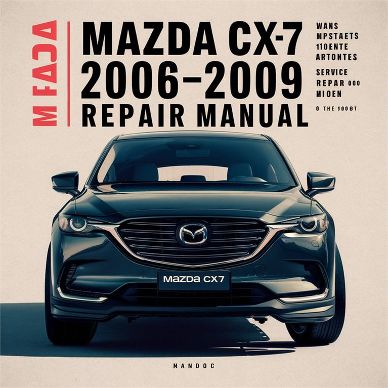 2006-2009 Mazda CX Models CX7 Service Repair Workshop Manual PDF