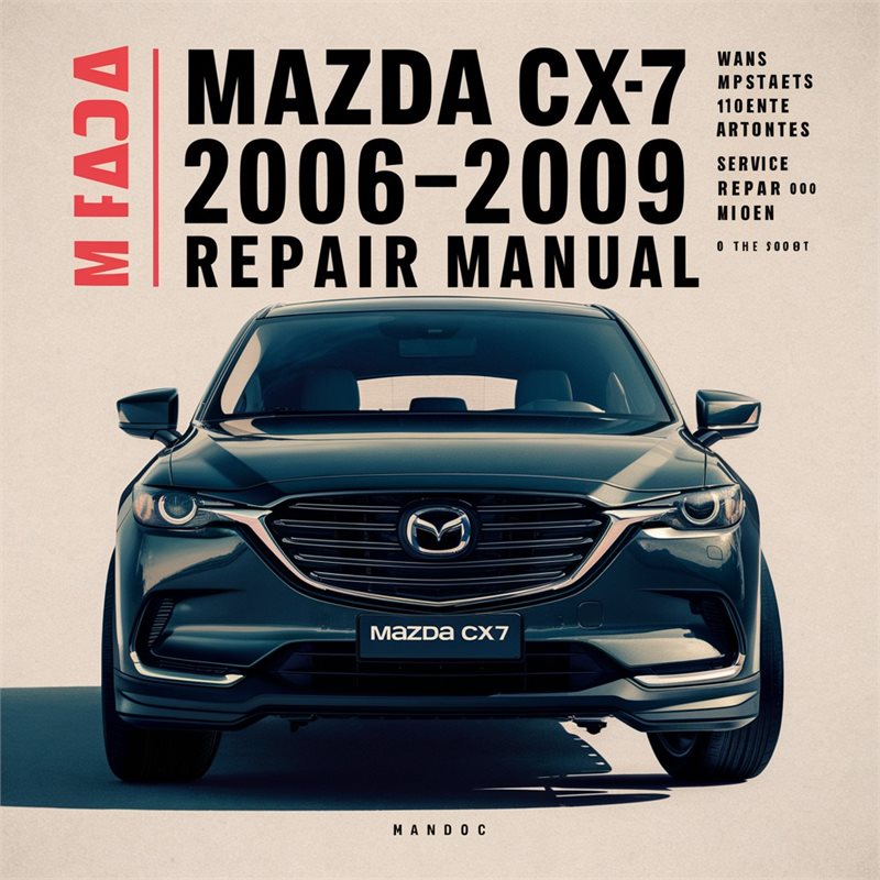 2006-2009 Mazda CX Models CX7 Service Repair Workshop Manual PDF