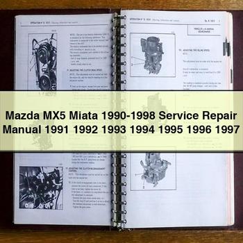 Mazda MX5 Miata 1990-1998 Service-Reparaturhandbuch 1991 1992 1993 1994 1995 1996 1997