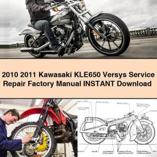 Manual de servicio y reparación de fábrica de Kawasaki KLE650 Versys 2010 2011