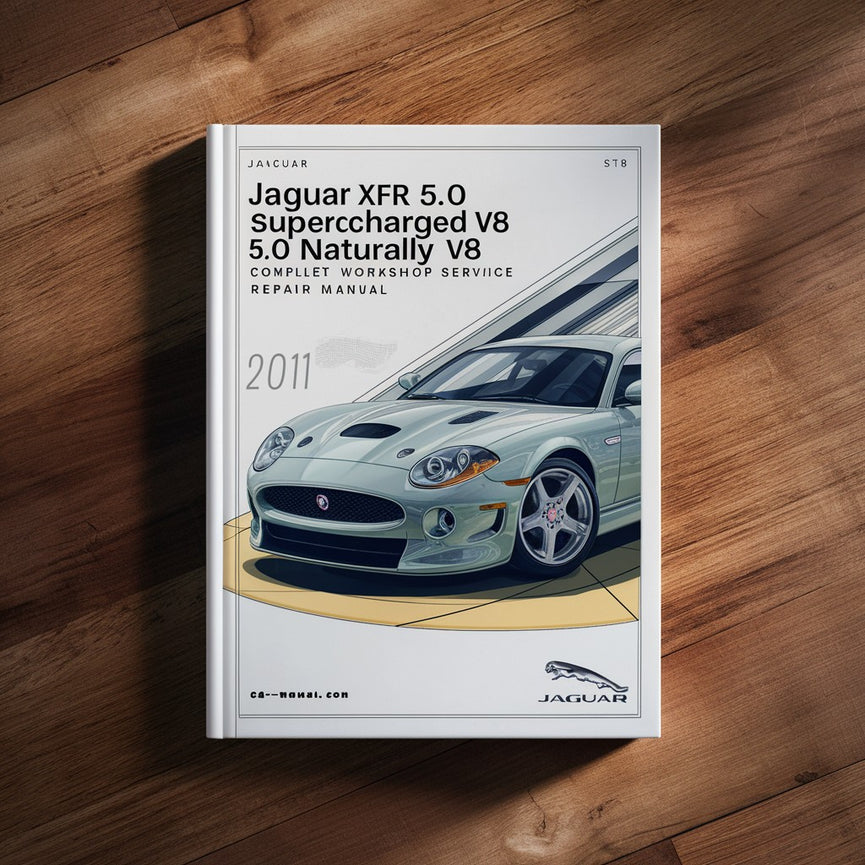 Manual de reparación y servicio de taller completo de Jaguar XFR 5.0 V8 supercargado y 5.0 V8 de aspiración natural 2010-2011