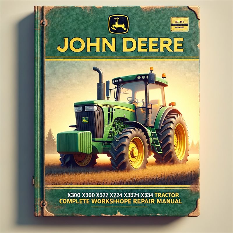 John Deere X300 X304 X320 X324 X340 X360 Select Series Tractor Complete Workshop Service Repair Manual PDF
