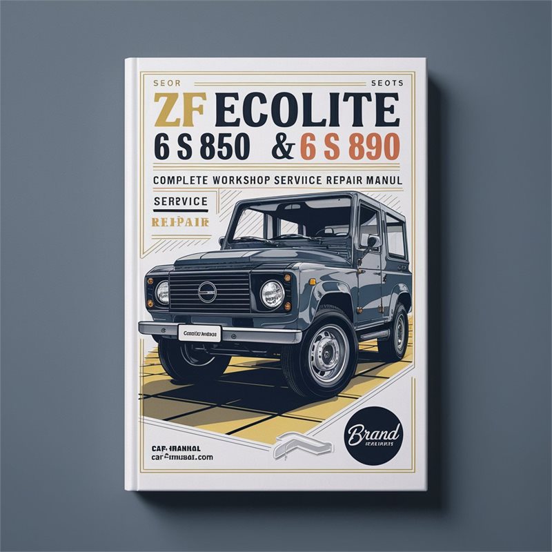 ZF Ecolite 6 S 850 890 Transmissions Service Repair Workshop Manual PDF
