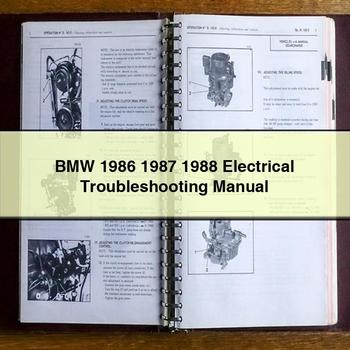 BMW 1986 1987 1988 Handbuch zur Fehlerbehebung bei elektrischen Problemen