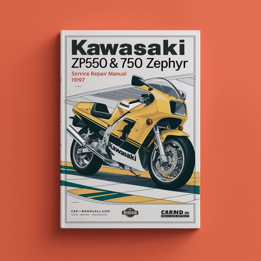 Kawasaki ZR550 &amp; 750 Zephyr 1990-1997 Service-Reparaturhandbuch