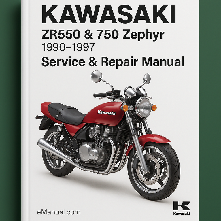 Kawasaki ZR550 & 750 Zephyr 1990-1997 Service Repair Manual