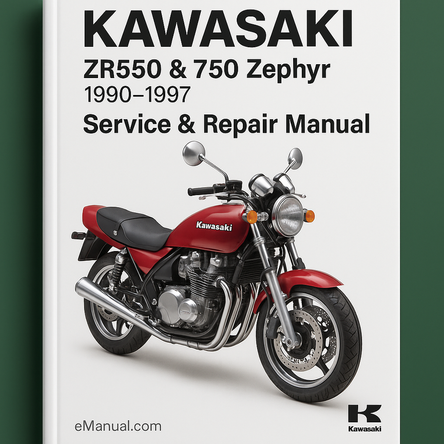 Kawasaki ZR550 & 750 Zephyr 1990-1997 Service Repair Manual