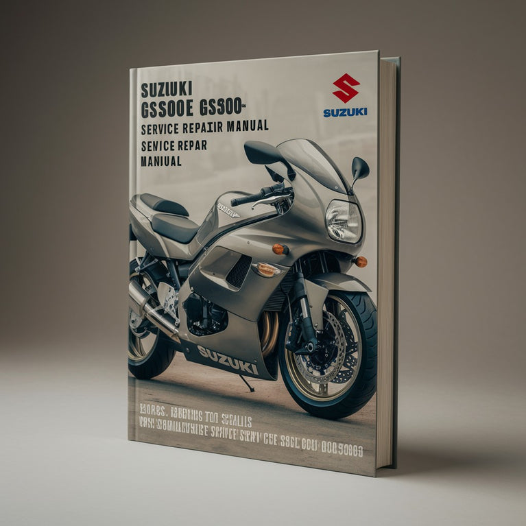 Manual de taller y reparación de Suzuki GS500E GS500 GS500F 1989-2009 1990 1991 1992 1993 1994 1995 1996 1997 1998 1999 2000 2001 2002 2003 2004 2005 2006 2007 2008