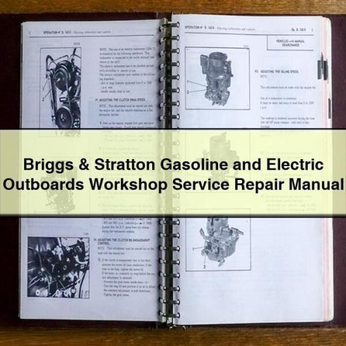 Briggs Stratton Gasoline Electric Outboards Service Repair Workshop Manual PDF
