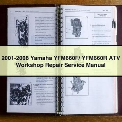 2001-2008 Yamaha YFM660F/ YFM660R ATV Werkstatt-Service-Reparaturhandbuch