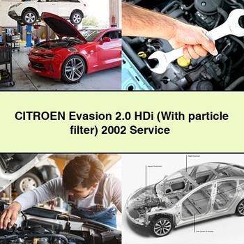 Manual de servicio y reparación del CITROEN Evasion 2.0 HDi (con filtro de partículas) 2002