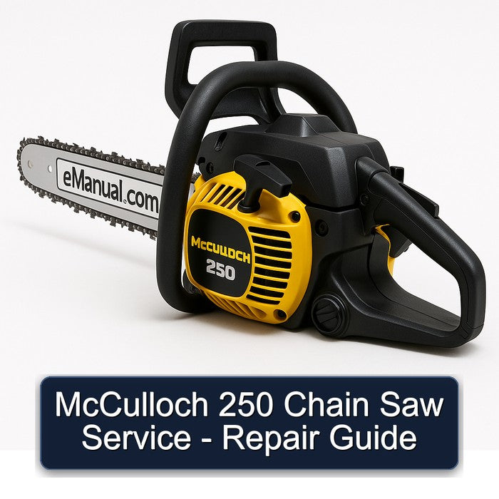 Mcculloch 250 Chain Saw Service Repair Workshop Manual PDF