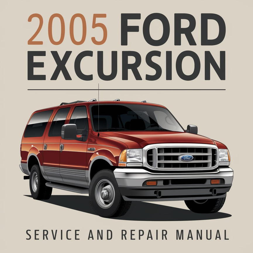 Manual de servicio y reparación del Ford Excursion 2005