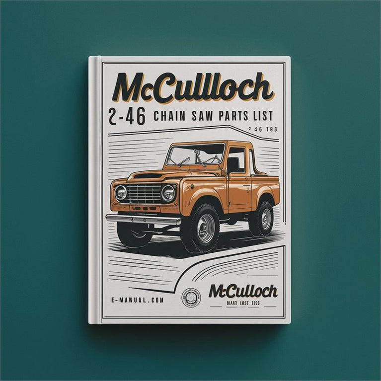 Mcculloch 1-46 Chain Saw (2 - 40 Pages) Parts Catalog PDF
