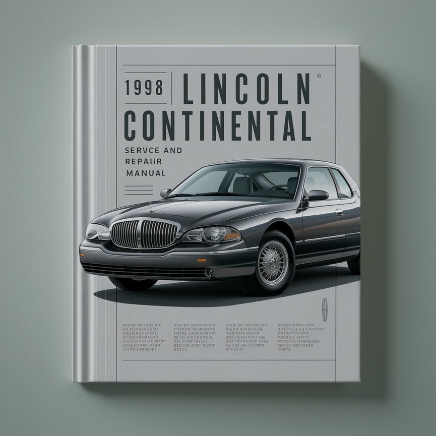 1998 Lincoln Continental Service- und Reparaturhandbuch