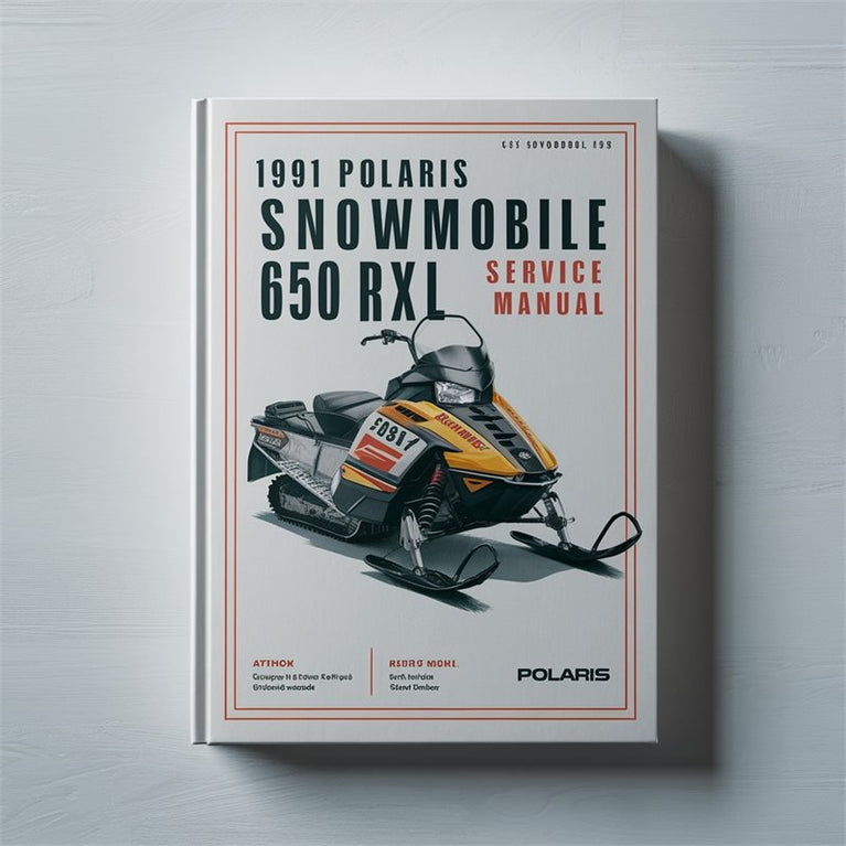 1991 Polaris Snowmobile 650 Rxl Service Repair Workshop Manual PDF