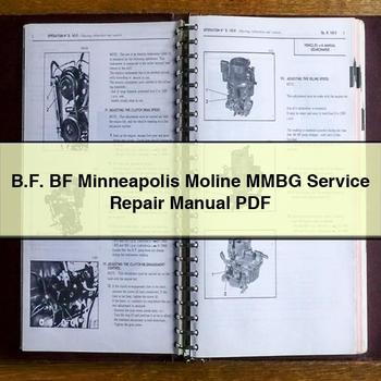 B.F. BF Minneapolis Moline MMBG Service Repair Manual