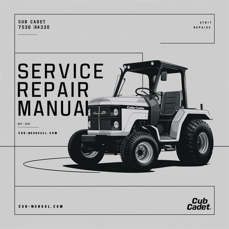 Cub Cadet 7530 Service Repair Workshop Manual PDF