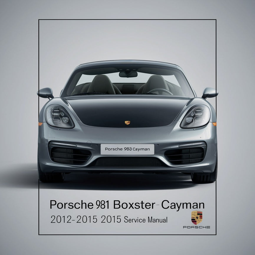 Service- und Reparaturhandbuch für Porsche 981 Boxster Cayman 2012-2015