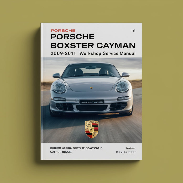 Porsche 987 Boxster Cayman 2009-2011 Werkstatt-Service-Reparaturhandbuch