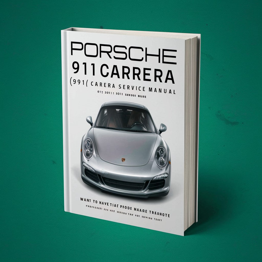 Manual de servicio y reparación del Porsche 911 Carrera (991) 2011-2015