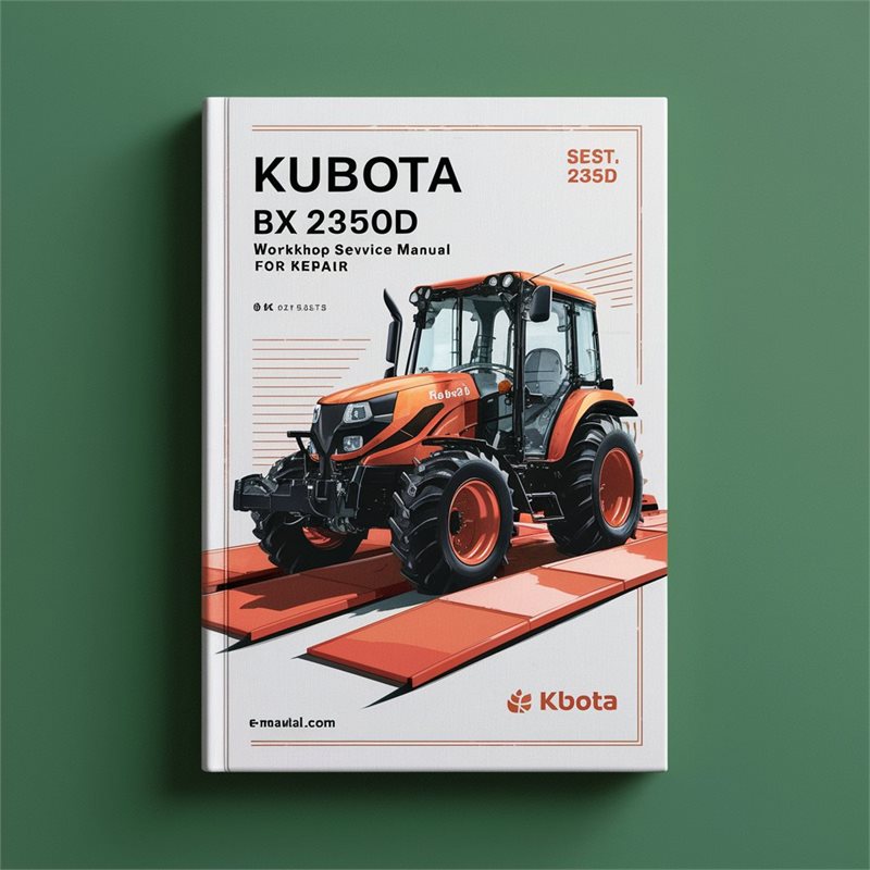 Kubota BX 2350D Service Repair Workshop Manual PDF