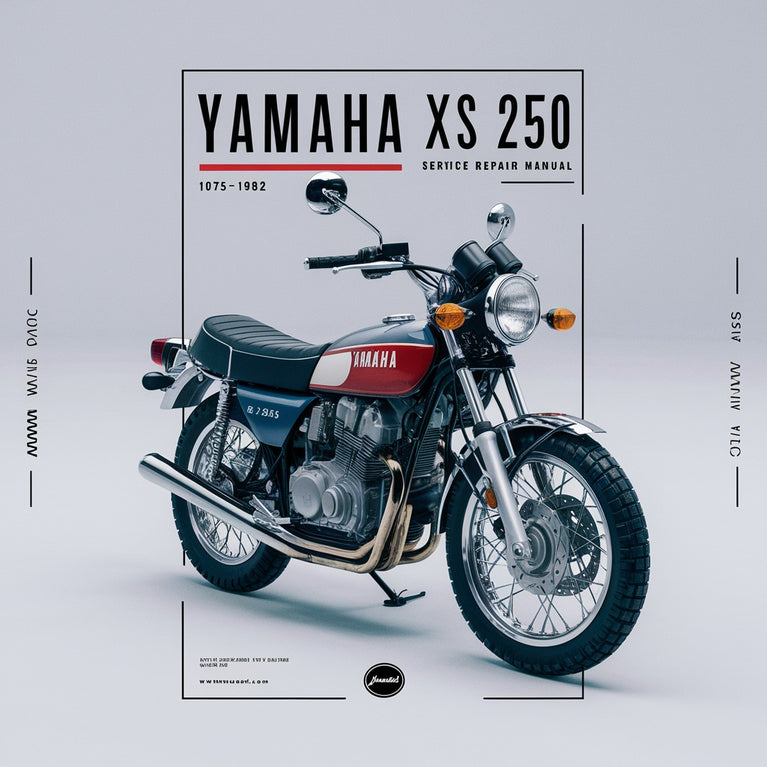 Manual de servicio y reparación de Yamaha XS 250 1975 1976 1977 1978 1979 1980 1981 1982