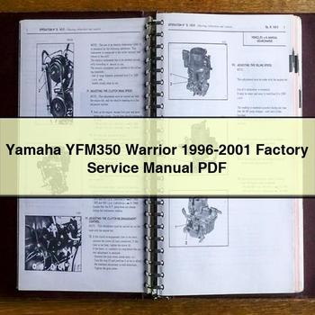 Manual de reparación y servicio de fábrica de Yamaha YFM350 Warrior 1996-2001