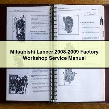 Manual de reparación y servicio del taller de fábrica de Mitsubishi Lancer 2008-2009