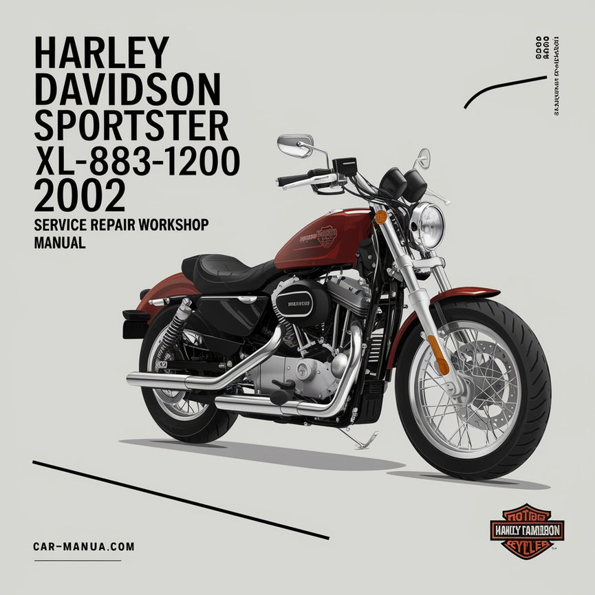 Harley Davidson Sportster XLH XL-883-1200 2002 Service-Reparatur-Werkstatthandbuch