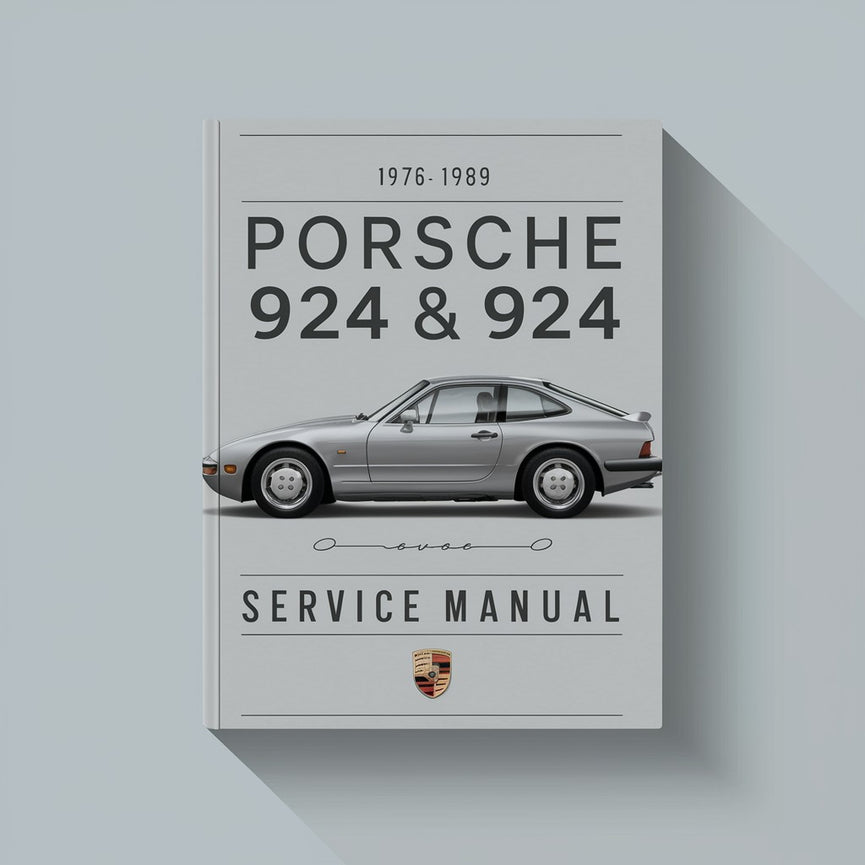 1976-1989 Porsche 924 &amp; 924 Turbo Service-Reparaturhandbuch