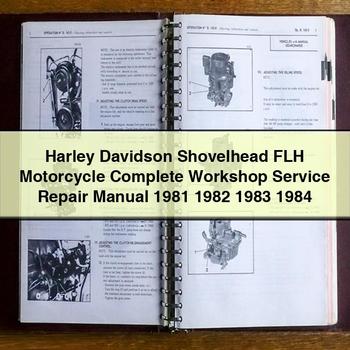 Harley Davidson Shovelhead FLH Motorcycle Complete Workshop Service Repair Manual 1981 1982 1983 1984