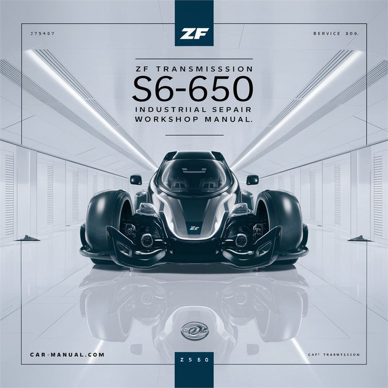 ZF Transmission S6-650 6 Speed Industrial Service Repair Workshop Manual PDF