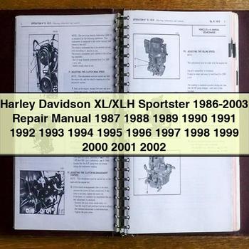 Harley Davidson XL/XLH Sportster 1986-2003 Repair Manual 1987 1988 1989 1990 1991 1992 1993 1994 1995 1996 1997 1998 1999 2000 2001 2002