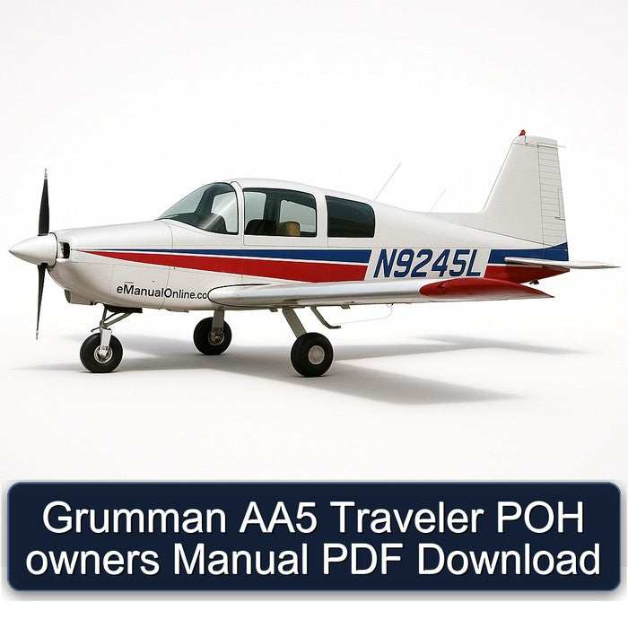 Grumman AA5 Traveler POH Owners Owner's Manual PDF