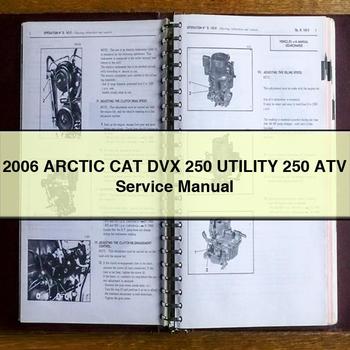 2006 Arctic CAT DVX 250 UTILITY 250 ATV Service Repair Manual