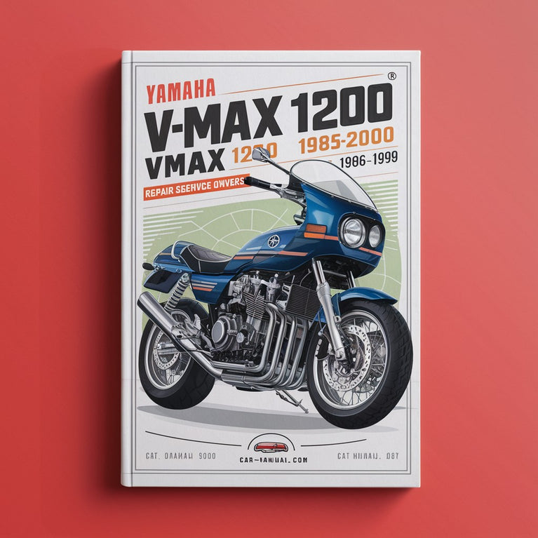 Manual de reparación y mantenimiento de Yamaha V-MAX VMAX 1200 VMX12 1985-2000 1986 1987 1988 1989 1990 1991 1992 1993 1994 1995 1996 1997 1998 1999