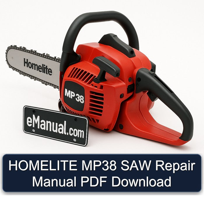 Homelite MP38 SAW Service Repair Workshop Manual PDF