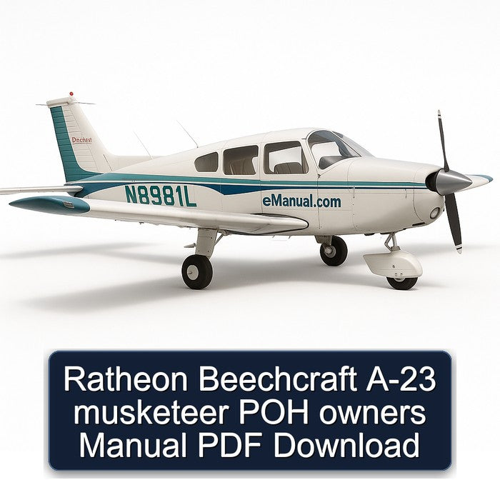 Ratheon Beechcraft -23 Musketeer POH Owners Owner's Manual PDF