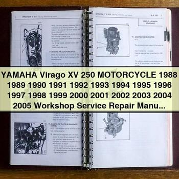 Yamaha Virago XV 250 Motorcycle 1988 1989 1990 1991 1992 1993 1994 1995 1996 1997 1998 1999 2000 2001 2002 2003 2004 2005 Workshop Service Repair Manual