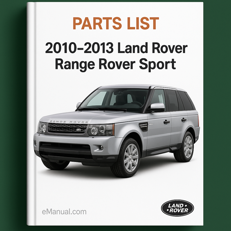 Parts List 2010-2013 Land Rover Range Rover Sport