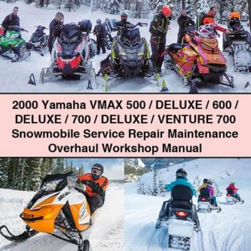 Manual de taller de mantenimiento, reparación y revisión de motos de nieve Yamaha VMAX 500/DELUXE/600/DELUXE/700/DELUXE/Venture 700 2000