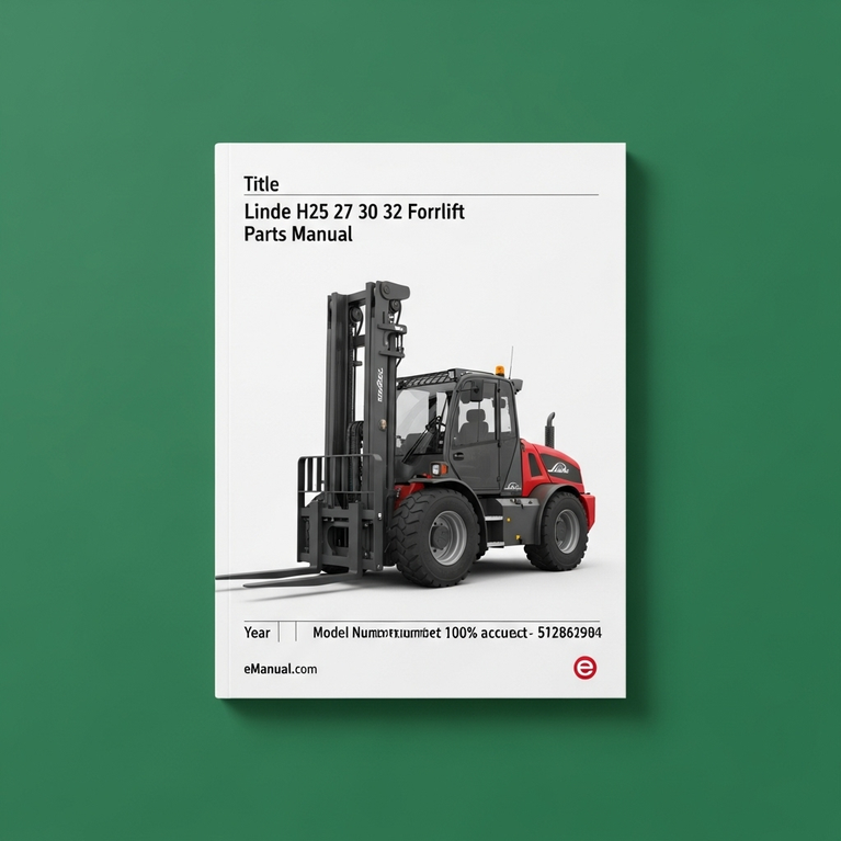 LINDE FORKTruckS H25 27 30 32 MASTER Parts Manual