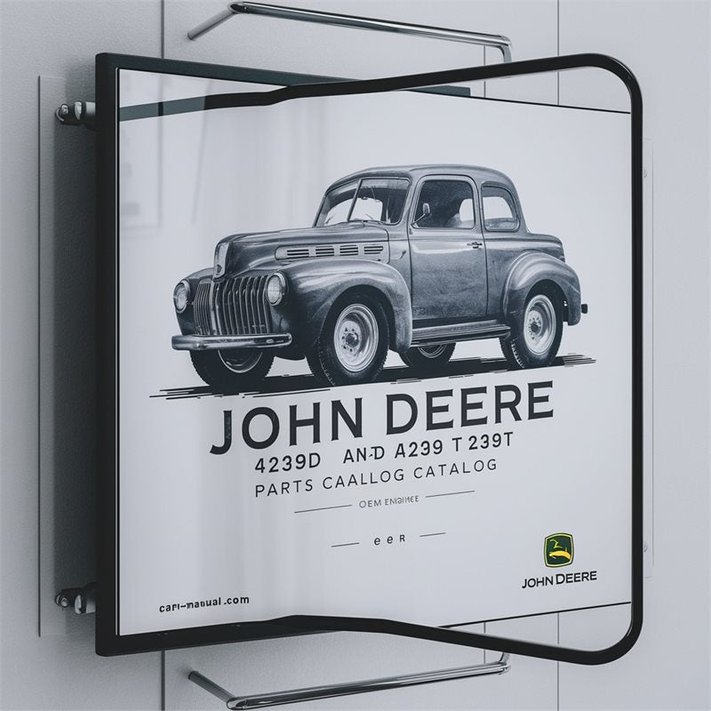 John Deere 4239D 4239T Engines Parts Catalog PDF