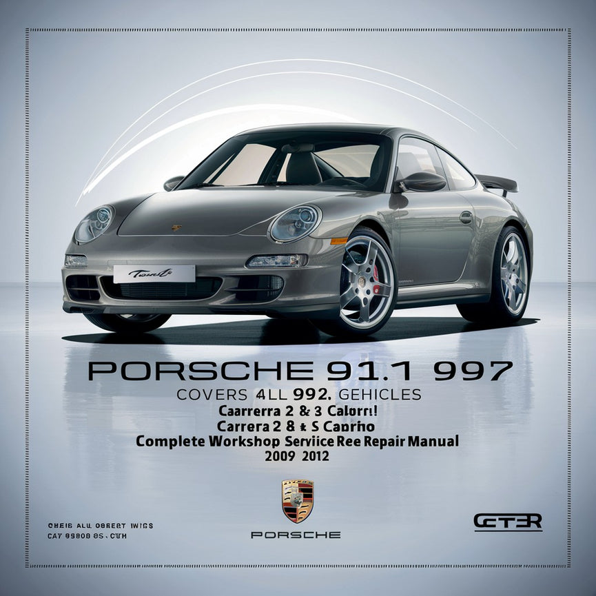 Porsche 911 997 Generation 2. Deckt alle 997.2 Fahrzeuge ab. Carrera 2 &amp; 4 S Cabrio GT3 &amp; Turbo Modelle. Komplettes Werkstatthandbuch 2009 2010 2011 2012