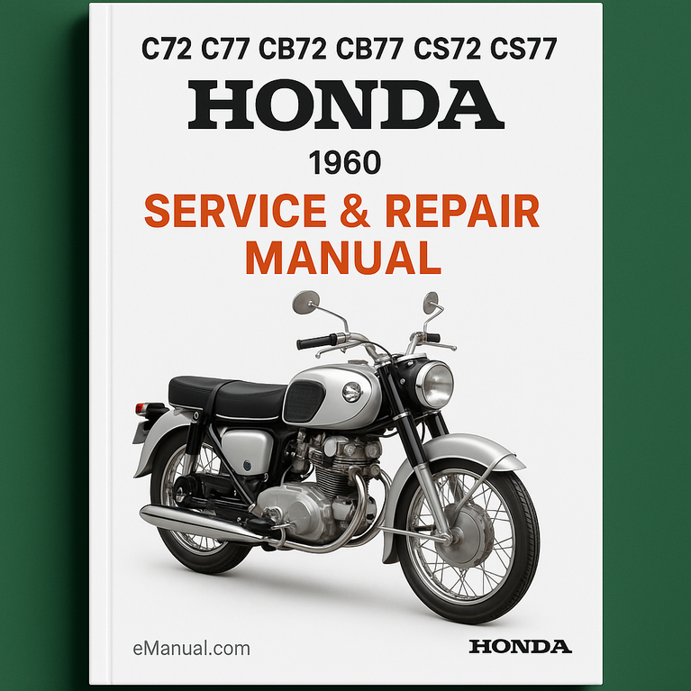 C72 C77 CB72 CB77 CS72 CS77 1960 HONDA Service Repair Manual