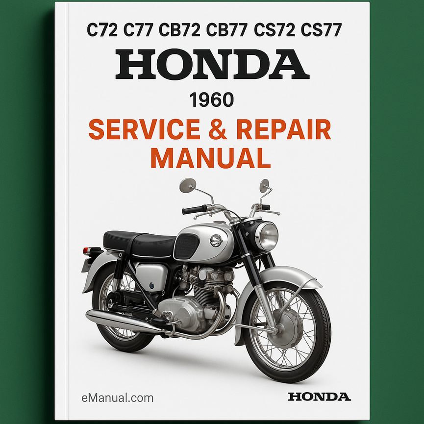 C72 C77 CB72 CB77 CS72 CS77 1960 HONDA Service Repair Manual